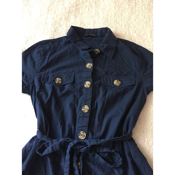 Solid button front belted utility romper - Picture 6 of 10